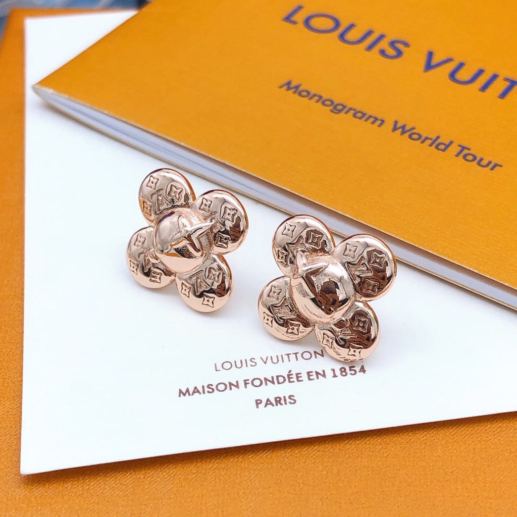 Louis Vuitton Vivienne Earrings - 18K Rose Gold