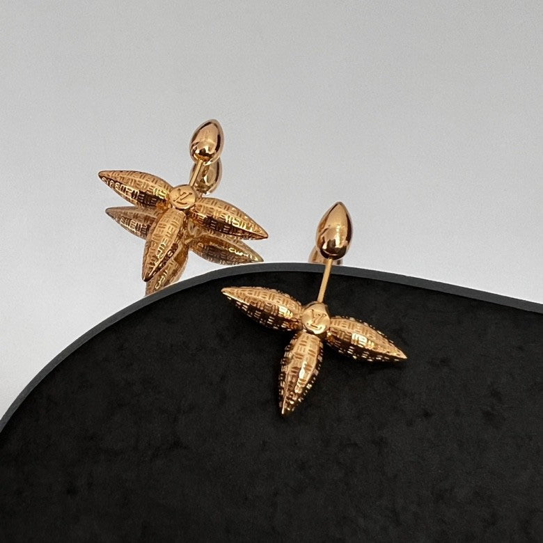 Louis Vuitton Louisette Stud Earrings - 18K Yellow Gold