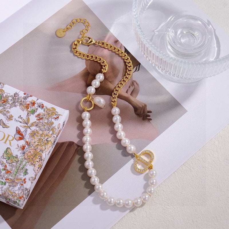 Dior Petit CD Pearl Necklace