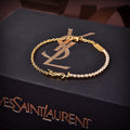 YSL Crystals Chain Bracelet