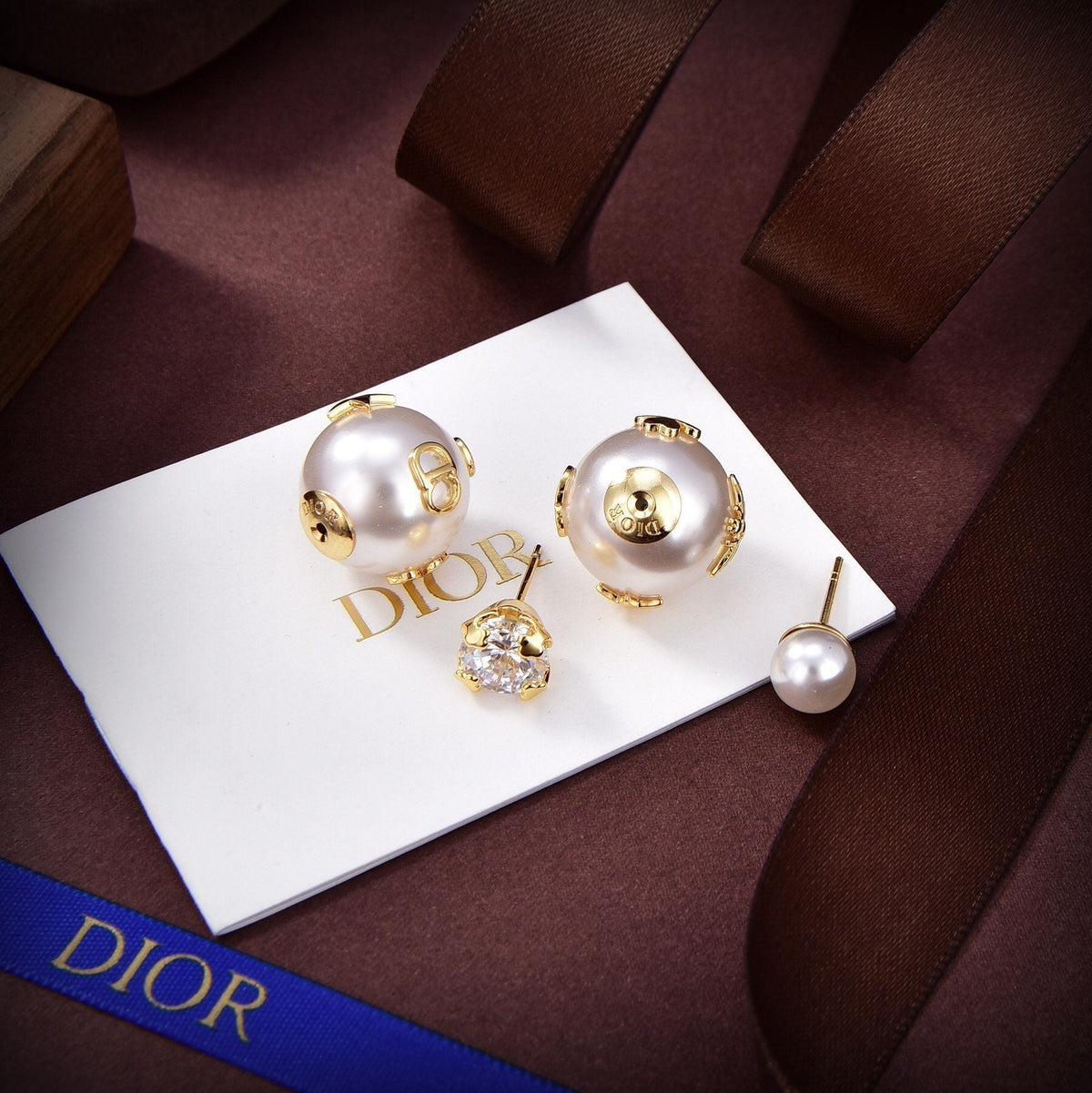 Dior Tribales Pearl Earrings