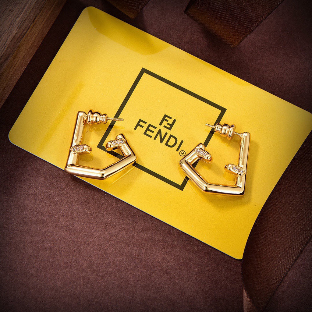 Fendi First Earrings - 18K Yellow Gold