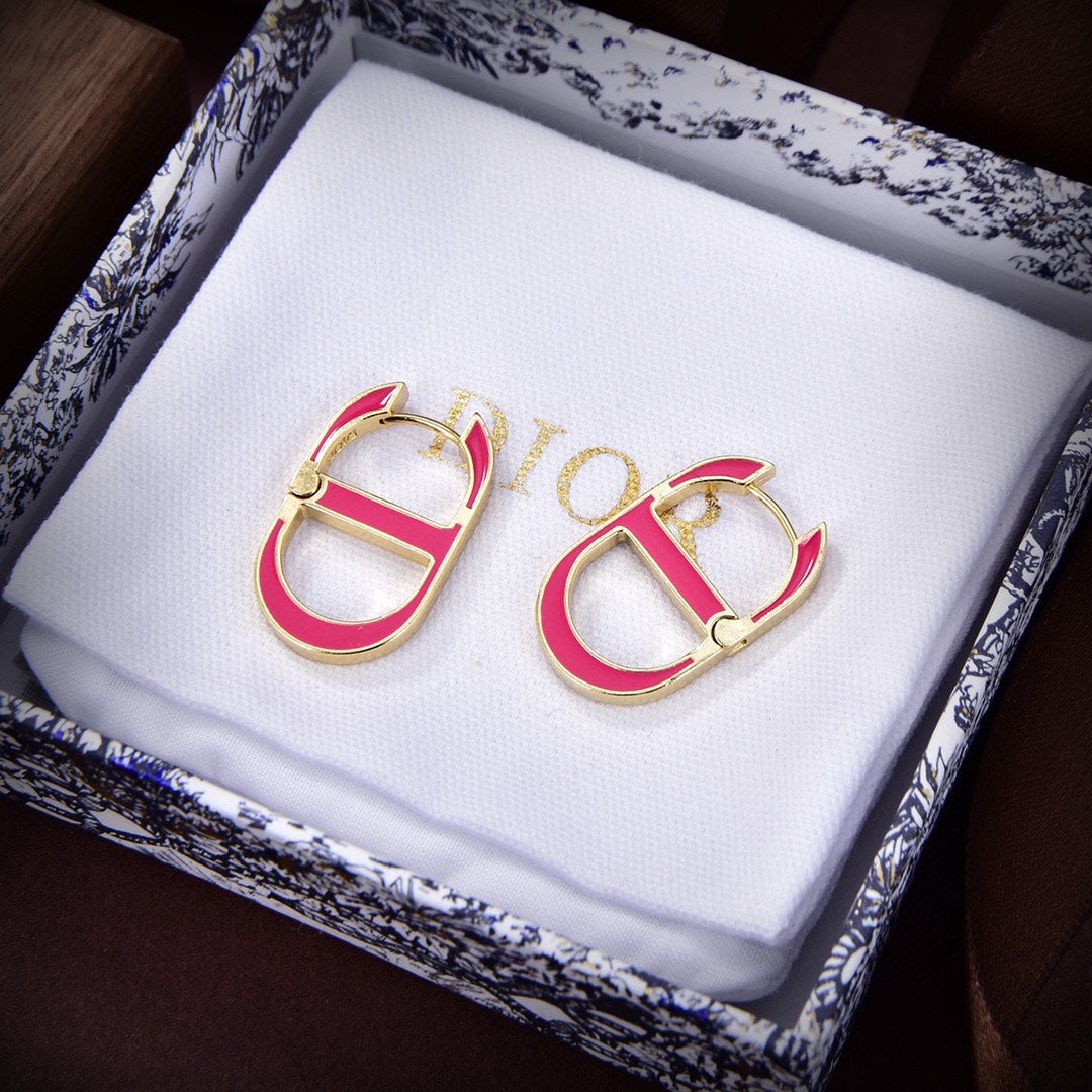 Dior 30 Montaigne Rani Pink Earrings