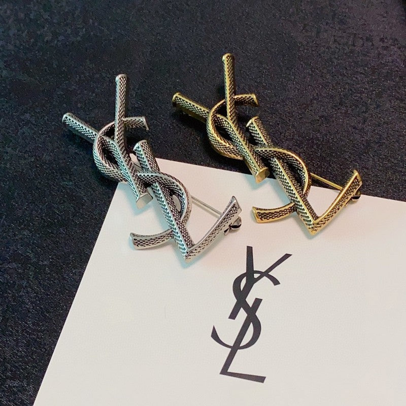YSL Three Color Brooch