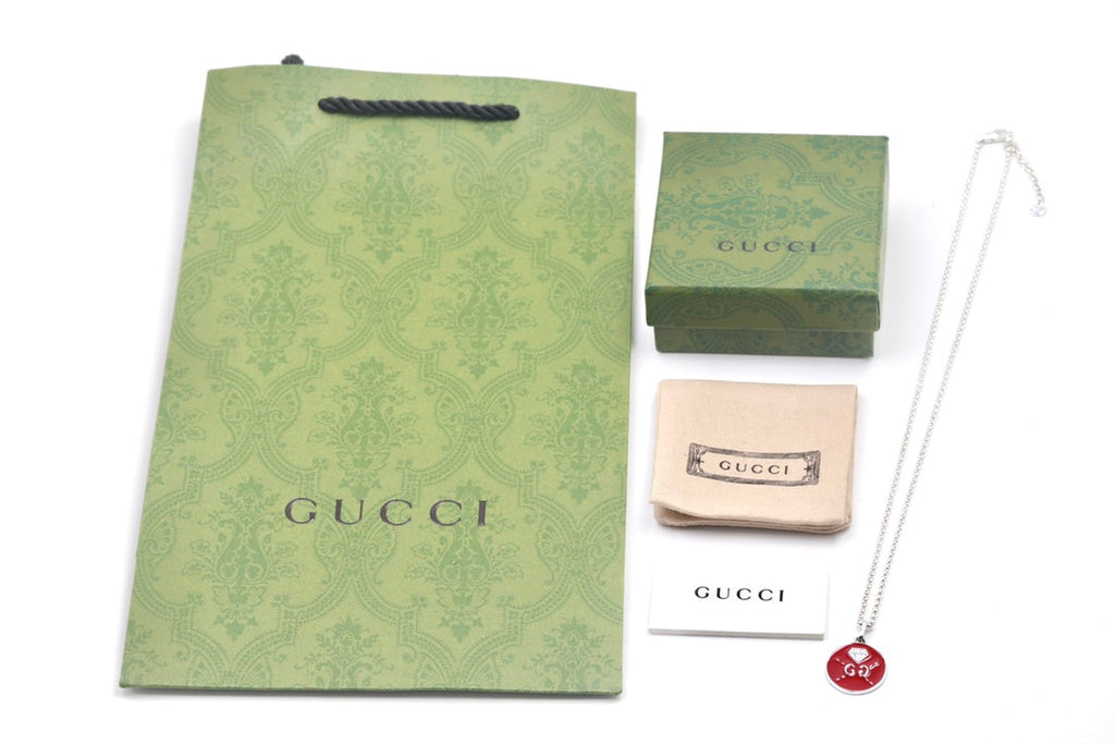 Gucci Double G Ghost Red Necklace