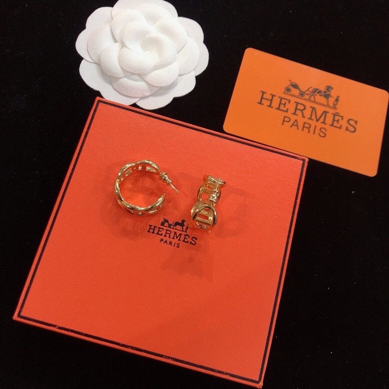 Hermes Chaine D'Ancre Enchainee Earrings