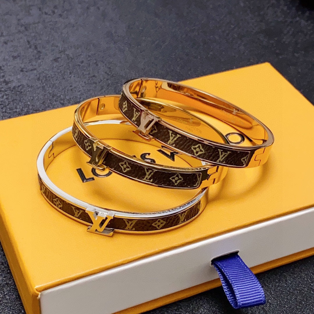Louis Vuitton Leather Vintage Bracelet