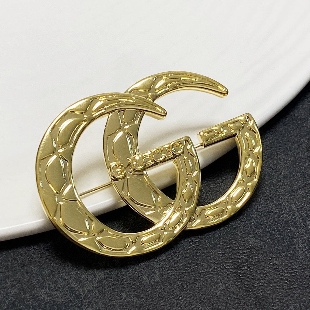 Gucci Double G Brooch
