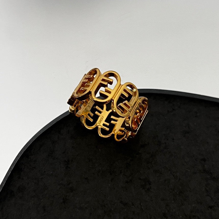Fendi OLock Ring - 18K Yellow Gold