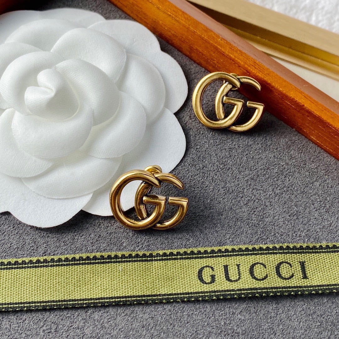 Gucci Double G Earrings - 18K Yellow Gold