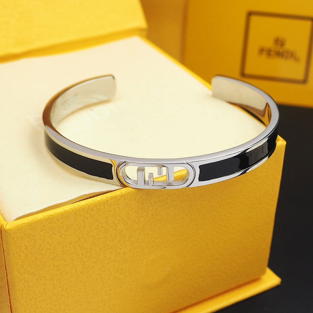 Fendi Open Cuff Bracelet - 18K Gold