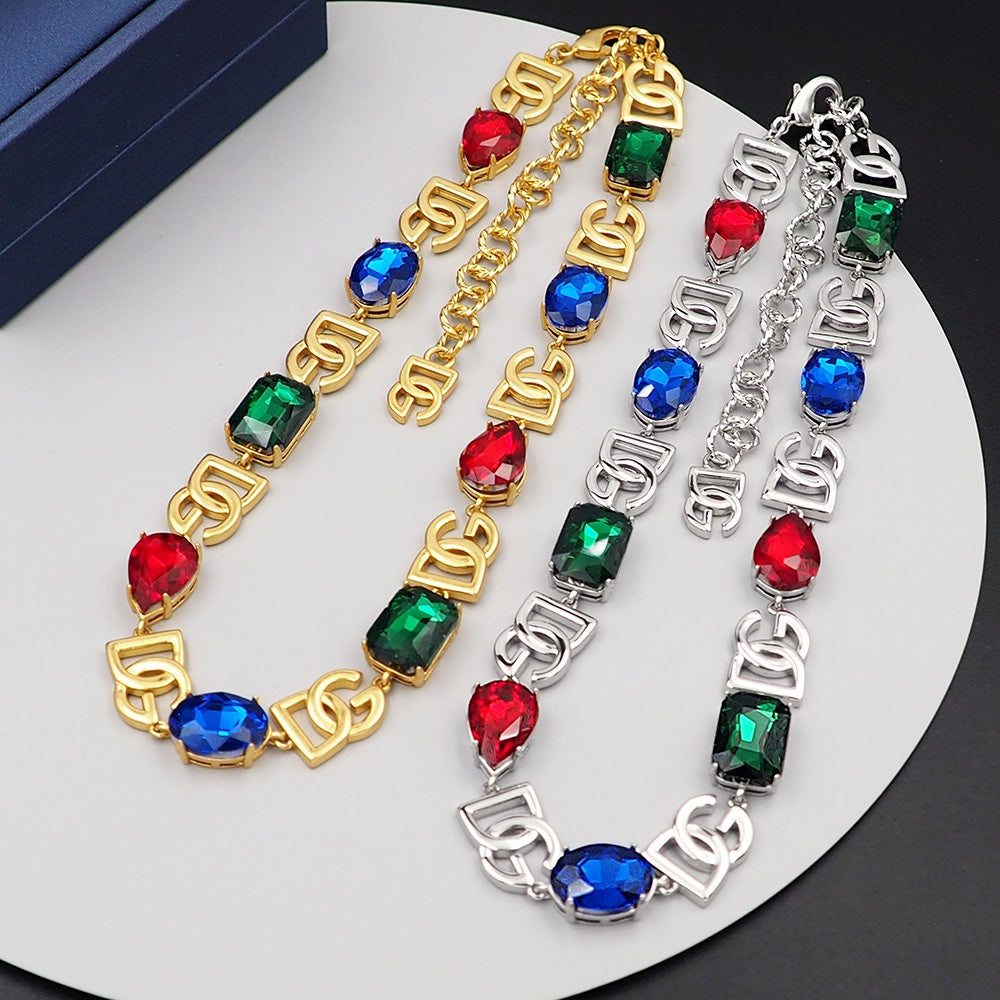 DG Crystals Choker Necklace