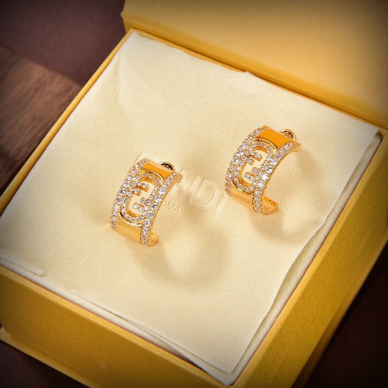 Fendi OLock Earrings - 18K Yellow Gold