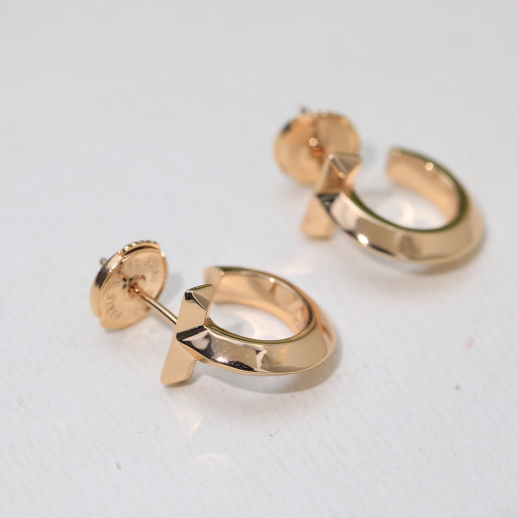 Tiffany Hoop Earrings - 18K Gold