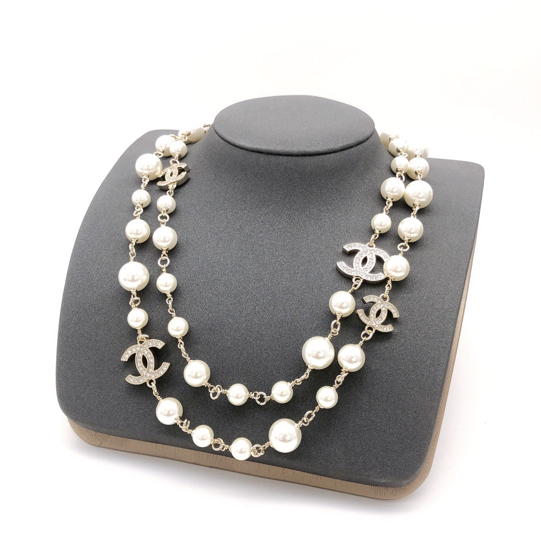 Chanel Long Pearl Necklace