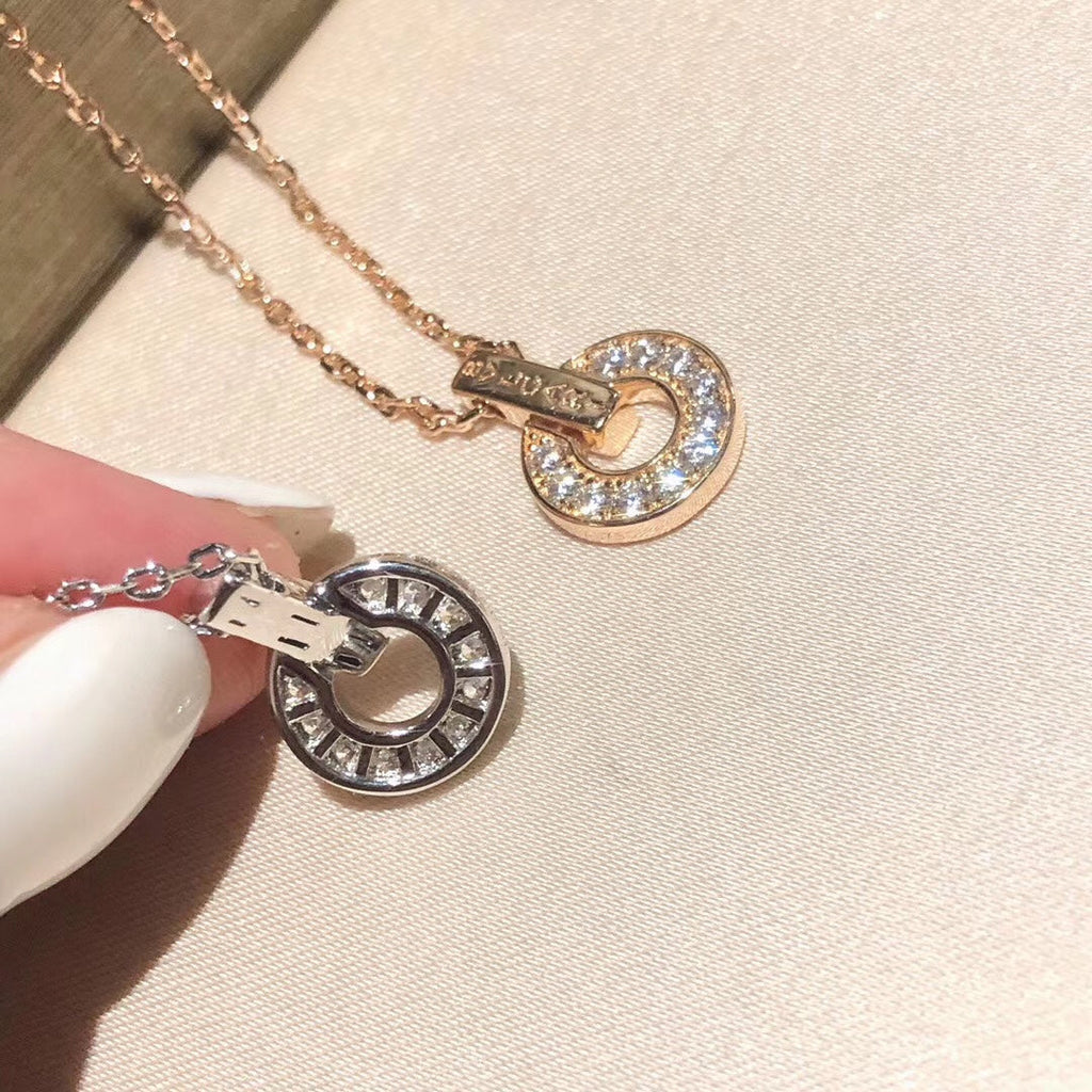 Bvlgari Moissanite Necklace - 18K Gold