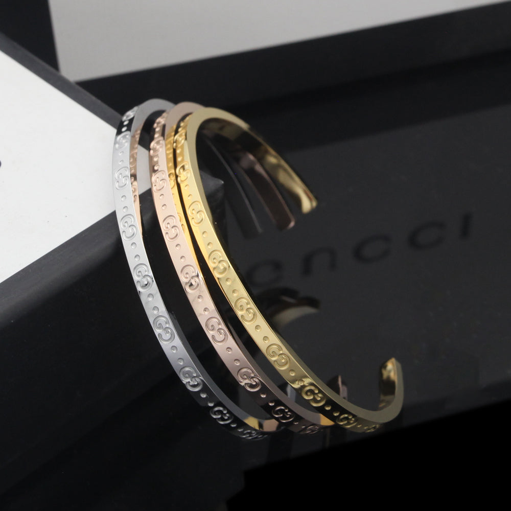 Gucci Double G Icon Open Cuff Bracelet