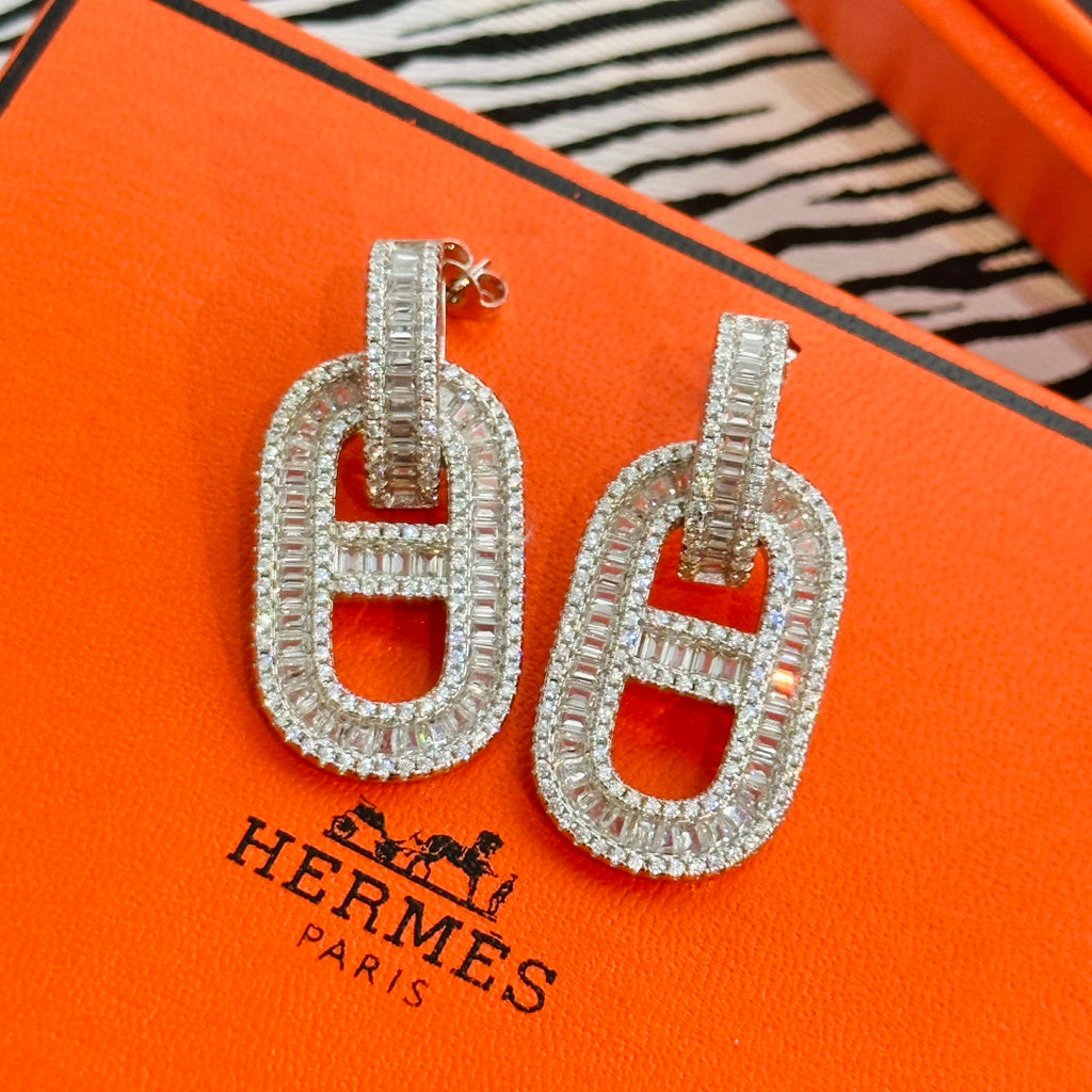 Hermes Diamond Earrings