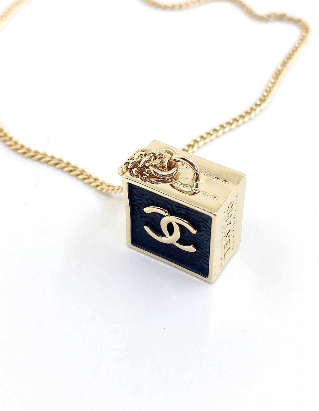 Chanel Square Pendant Necklace