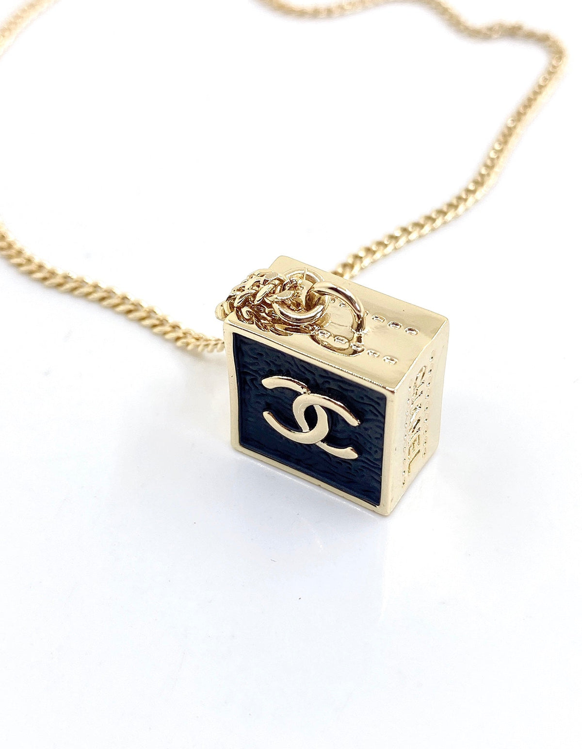 Chanel Square Pendant Necklace