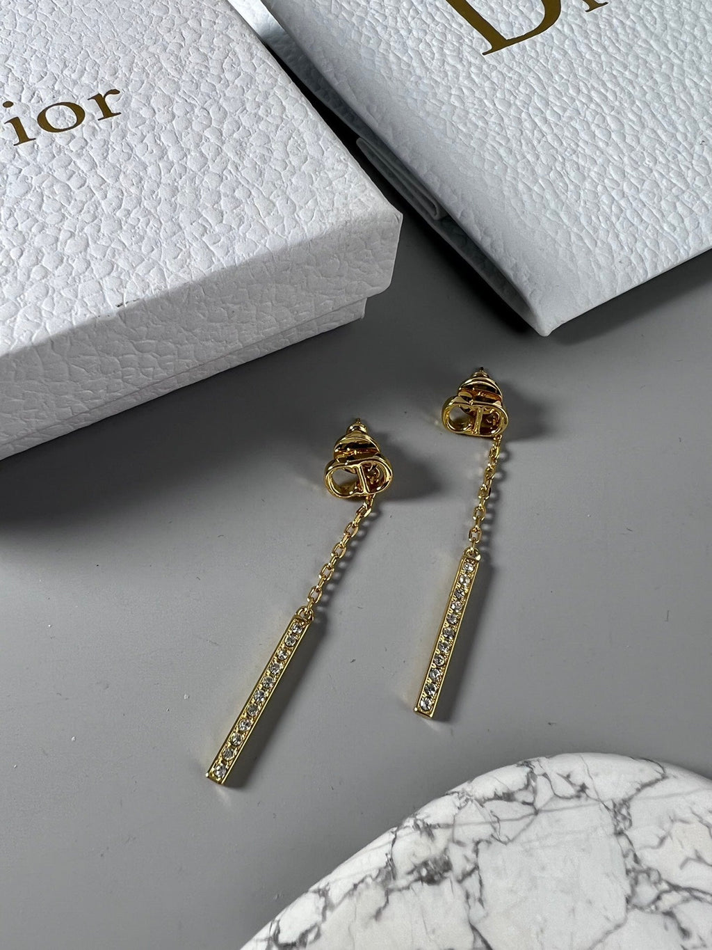 Dior Vintage Tassel Diamond Earrings