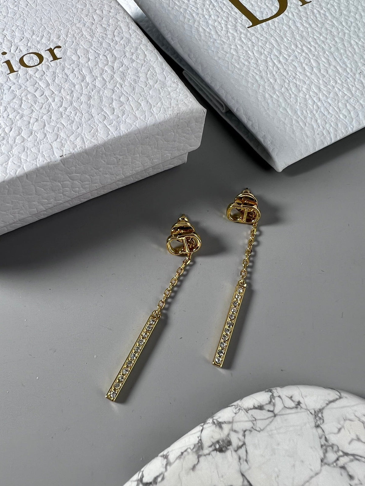 Dior Vintage Tassel Diamond Earrings