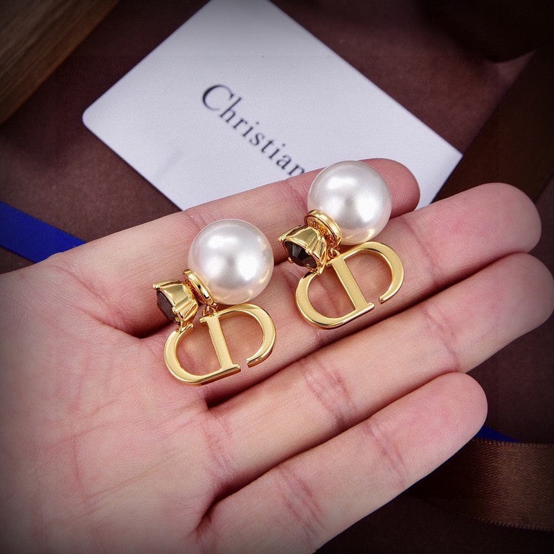 Dior Tribales Black Crystal Earrings