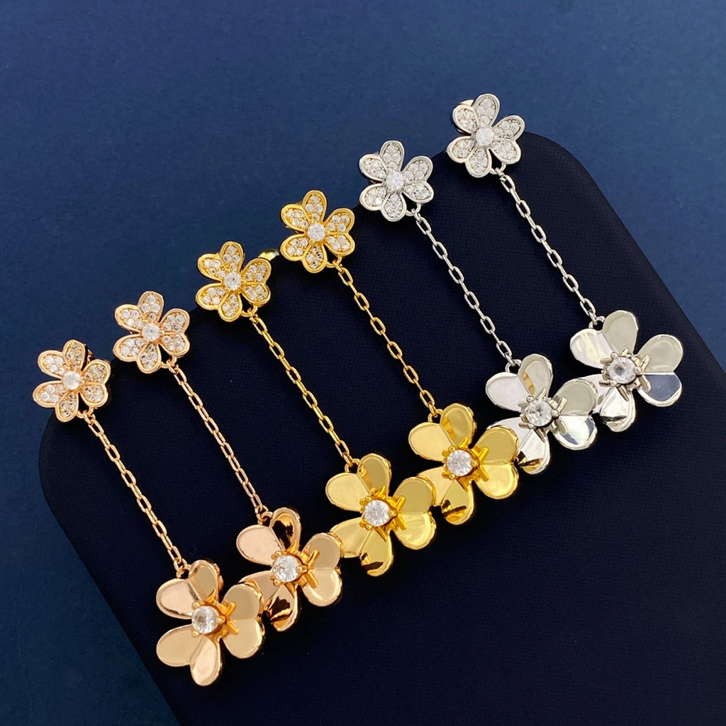 Frivole Pendant Earrings - 18K Gold