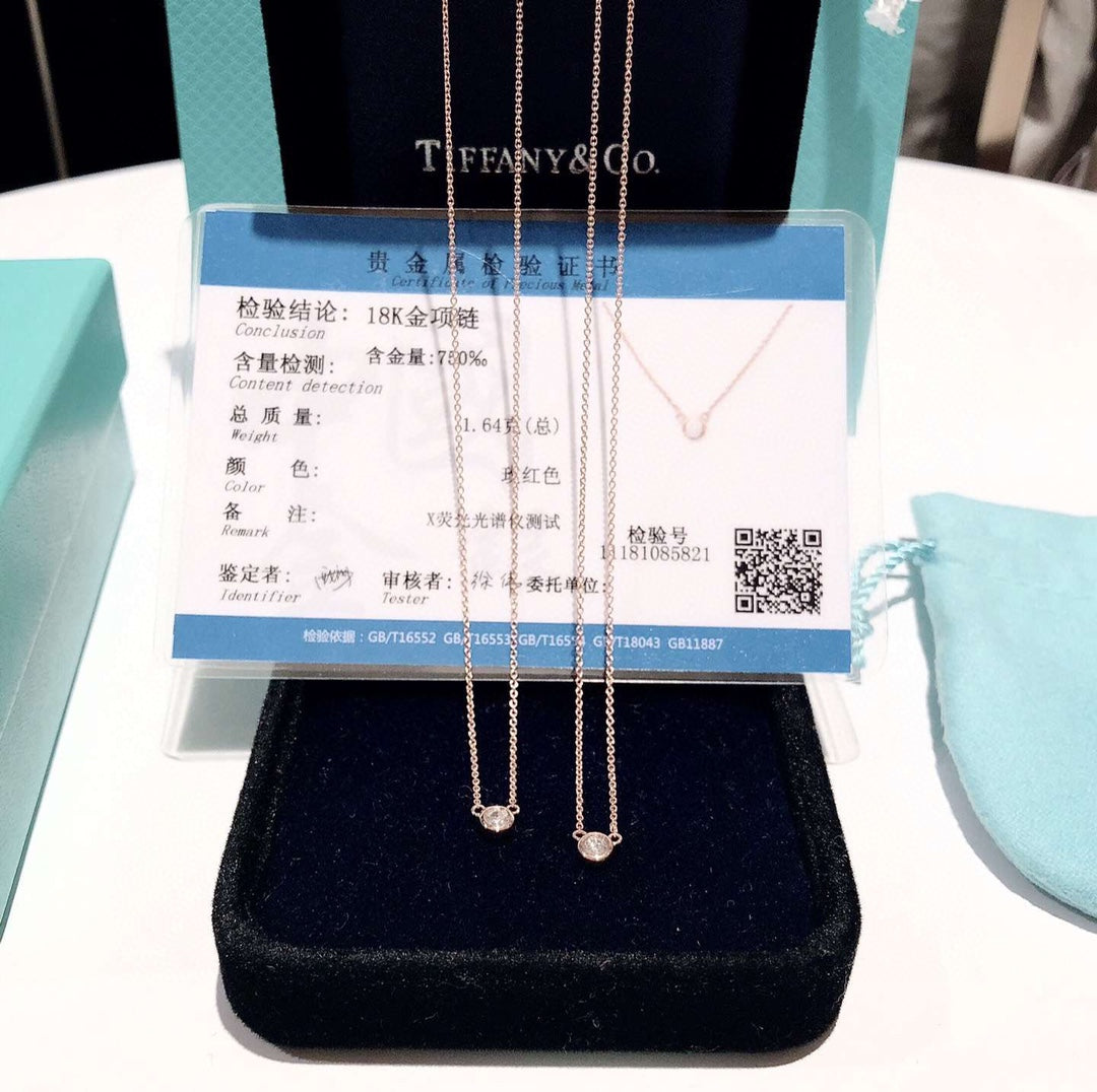 Tiffany Elsa Peretti Diamond Necklace