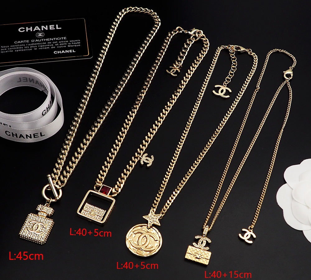 Chanel Red Bag Pendant Necklace