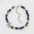 Chanel Blue Pearl Necklace