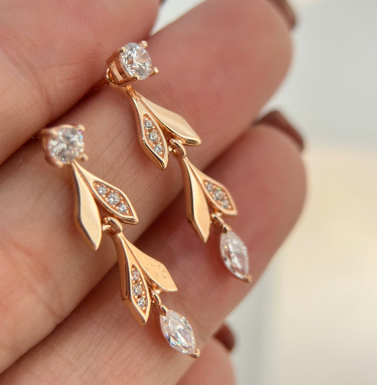 Tiffany Victoria Vine Convertible Drop Earrings - 18K Gold