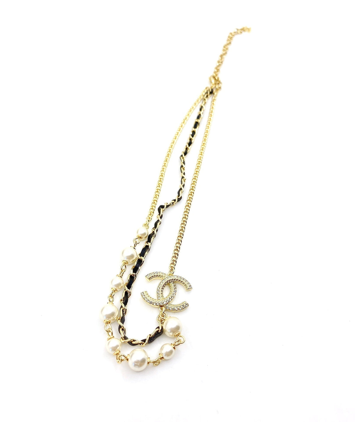Chanel Pearls Strass Choker Necklace