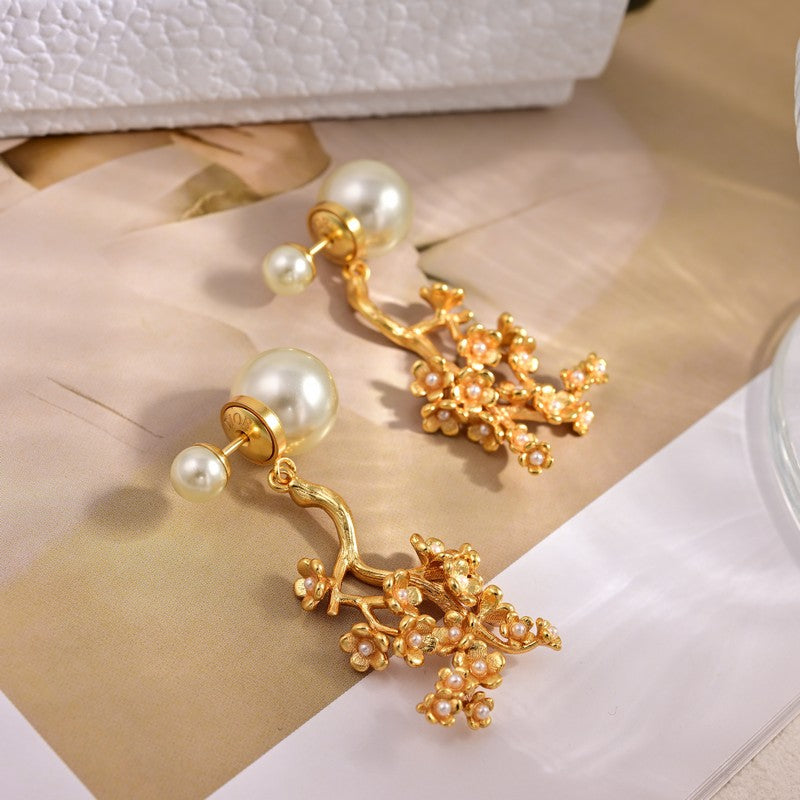 Dior Tribales Tree Clip Earrings - 18K Yellow Gold