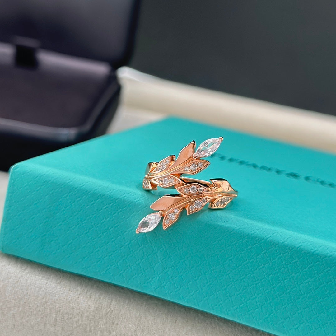 Tiffany Victoria Vine Bypass Ring - 18K Rose Gold