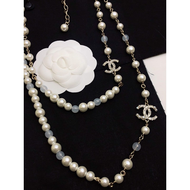 Chanel Long Pearl Necklace
