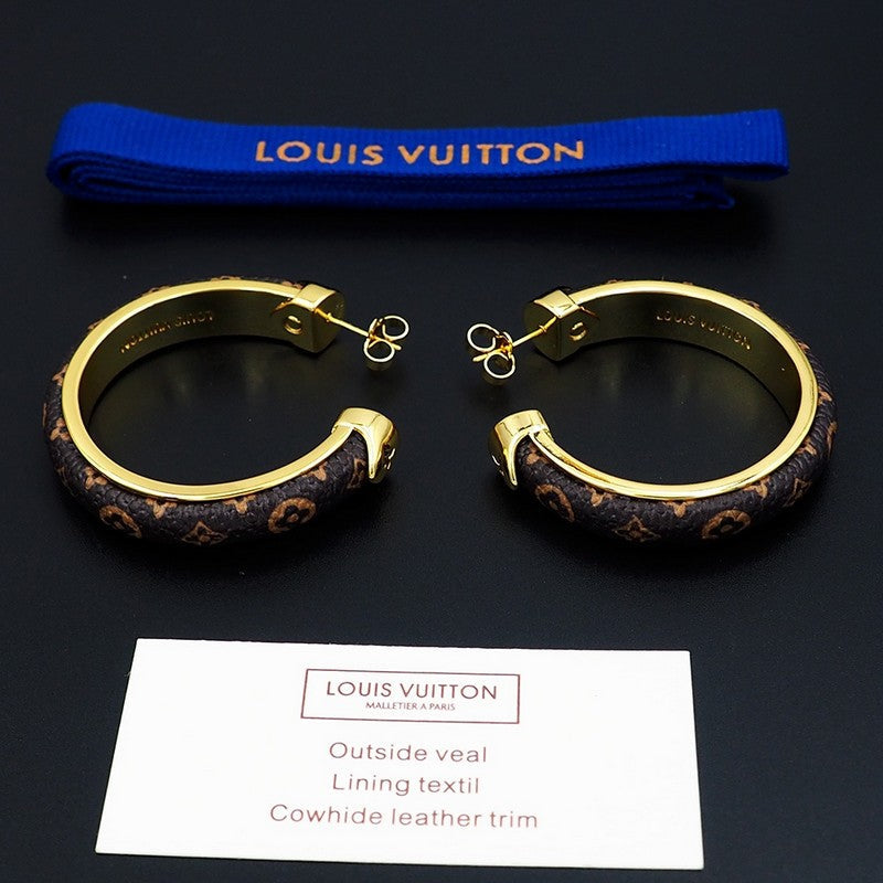 Louis Vuitton Signature Earrings - 18K Yellow Gold