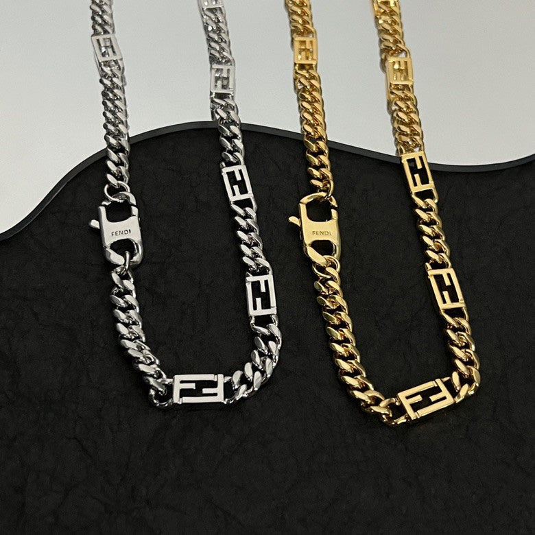 Fendi Baguette Chain Necklace