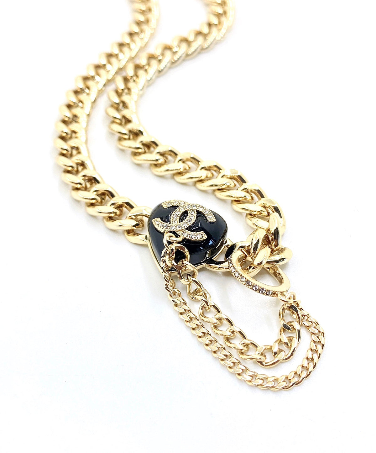 Chanel Black Choker Necklace