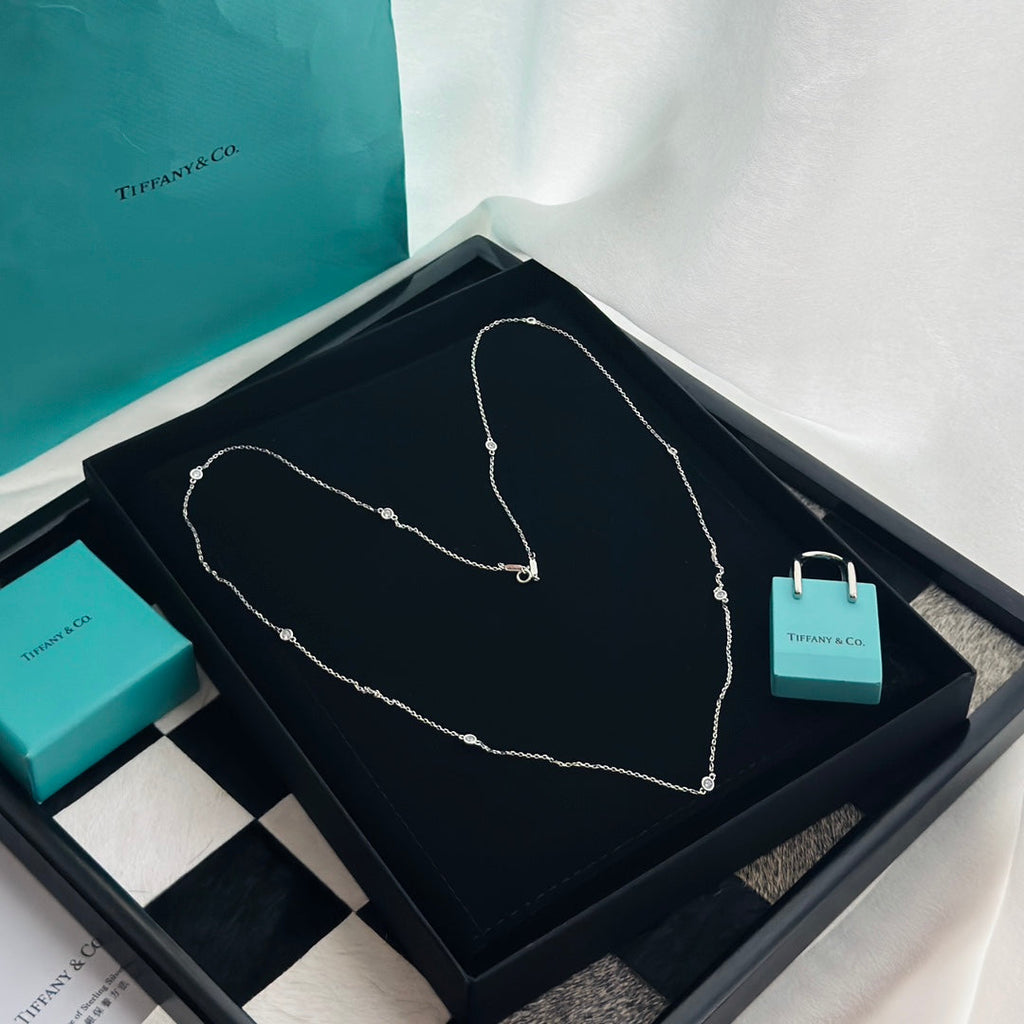 Tiffany Elsa Peretti Diamonds By The Yard Necklace