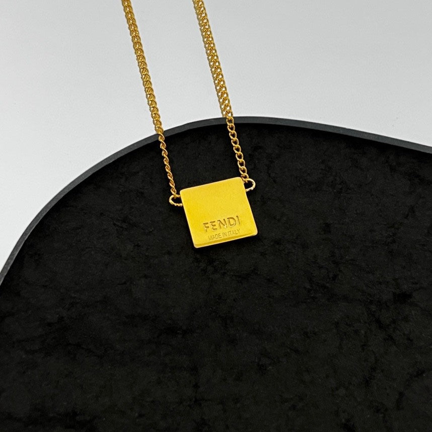 Fendi Forever Pink Necklace - 18K Gold
