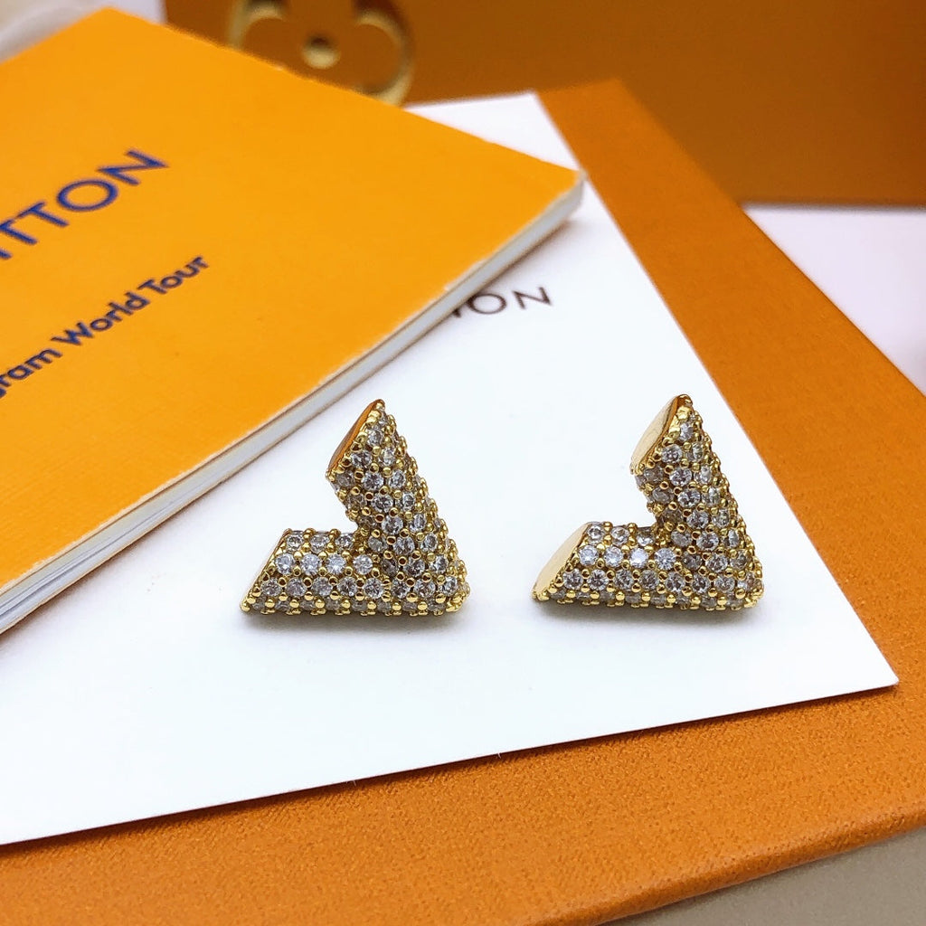 Louis Vuitton Diamond Earrings - 18K Yellow Gold