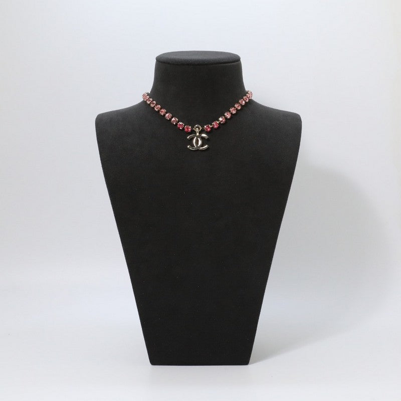 Chanel Pink Crystal Necklace