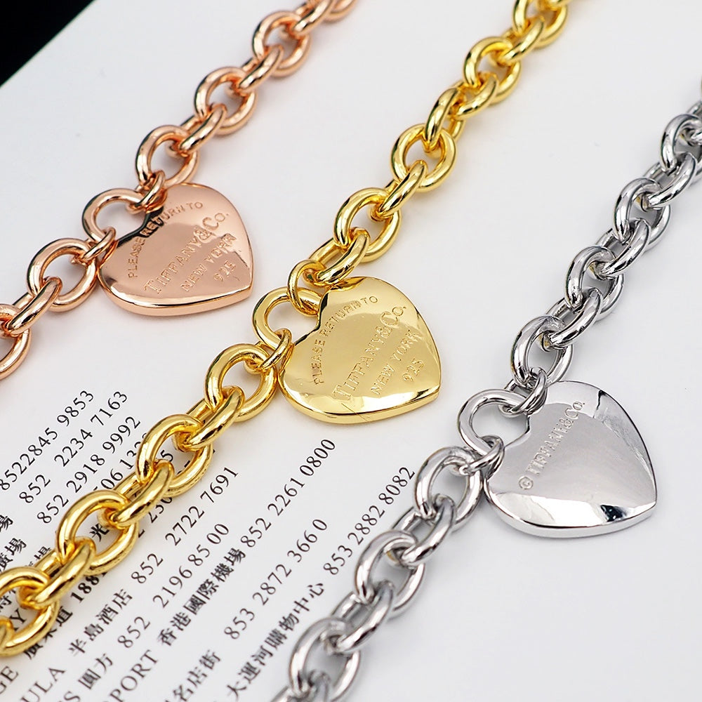 Tiffany Tag Chain Bracelet - 18K Gold