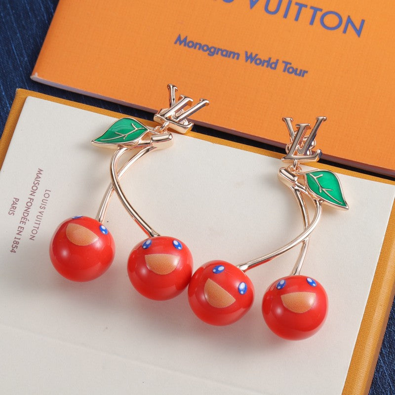 Louis Vuitton Fruit Earrings - 18K Gold