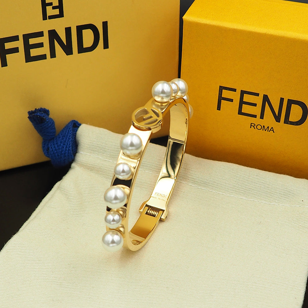 Fendi Pearl Bracelet - 18K Gold