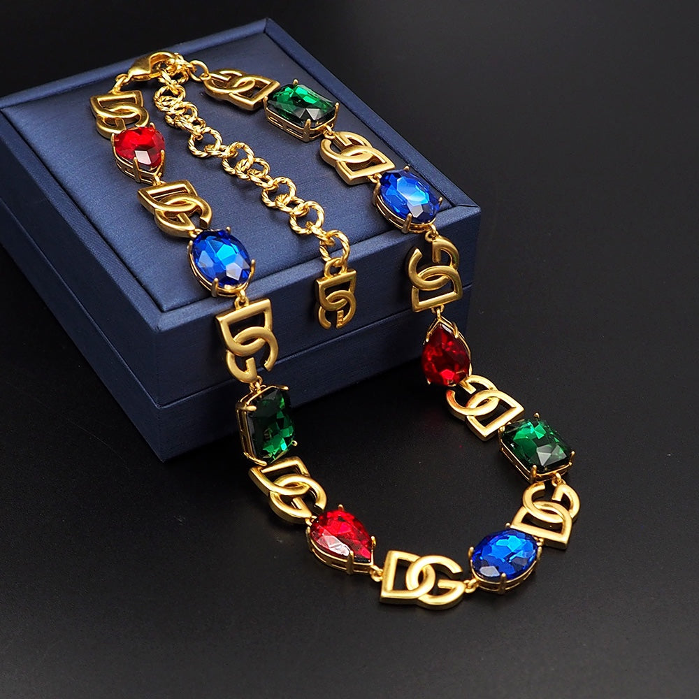 DG Crystals Choker Necklace