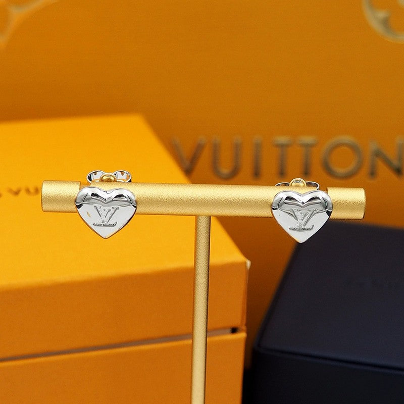 Louis Vuitton Heart Earrings - 18K Gold