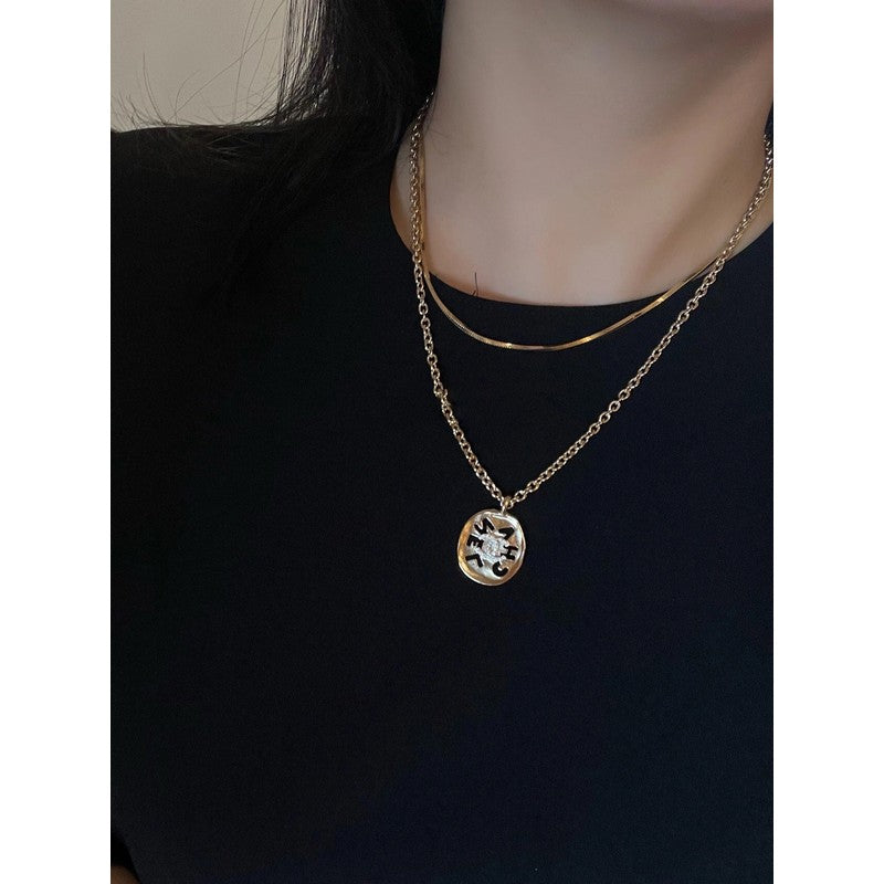 Chanel Script Necklace