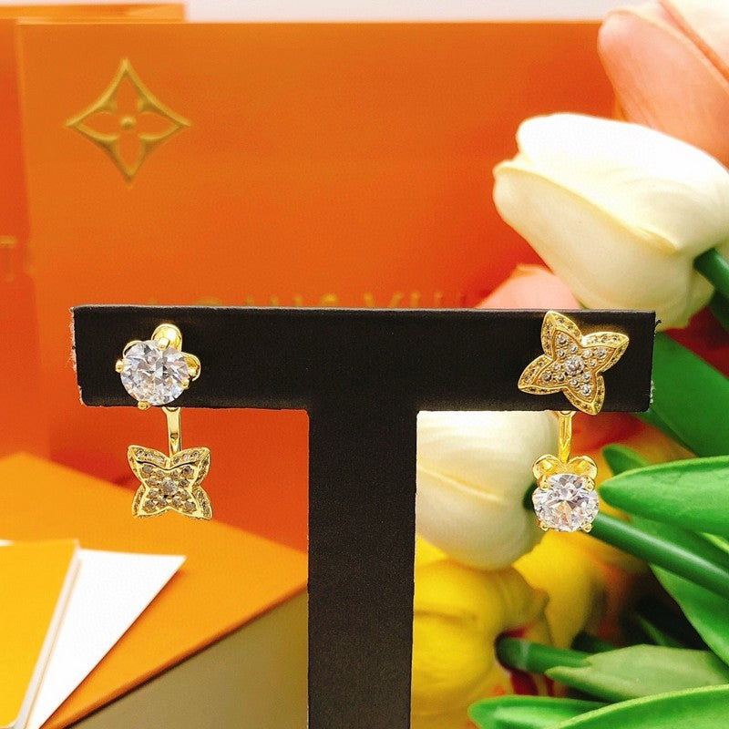 Louis Vuitton Blossom Monogram Earrings - 18K Yellow Gold